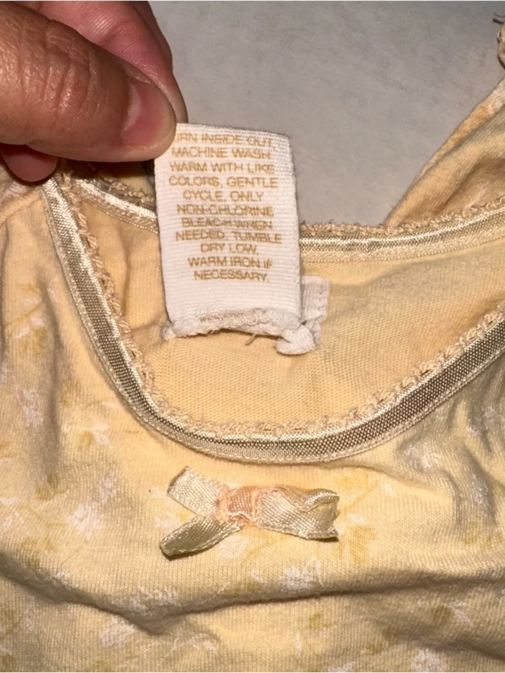 Vintage Baby GAP Yellow Floral smocked jumper